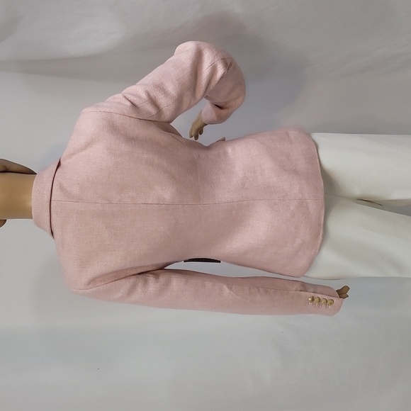 Rachel Parcell Pink and White Herringbone Tweed Jacket - Picture 12 of 16